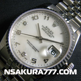 ROLEXロレックスコピーデイトジャストSwiss ETA社 2836-2ムーブメント 搭載