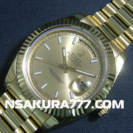 スーパーコピーロレックス デイデイト II Rolex 3156 28800振動