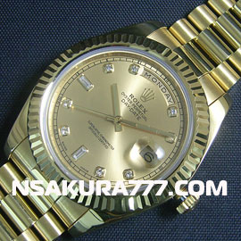 スーパーコピーロレックス デイデイト II Rolex 3156 28800振動