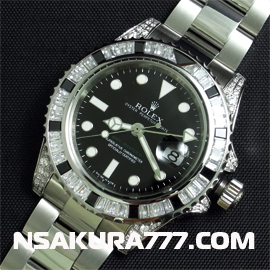 スーパーコピー時ロレックス GMTマスターII Ref.116759SANR Asian ETA Rolex 3186