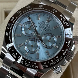 Rolex Cosmograph Daytona Platinum Diamond Baguette Dial 116506