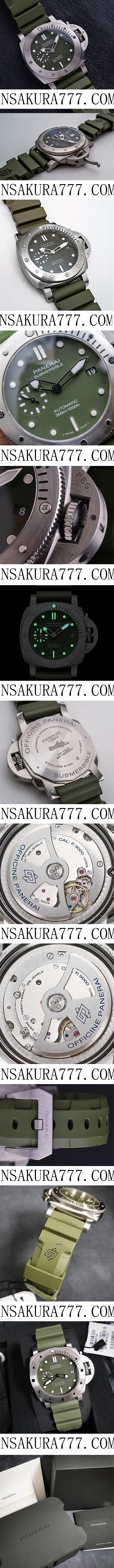 パネライスーパーコピーサブマーシブル ベルデ ミリターレ 42mm（Ref.）PAM01055 オンライン限定エディション 2019新作 - ウインドウを閉じる